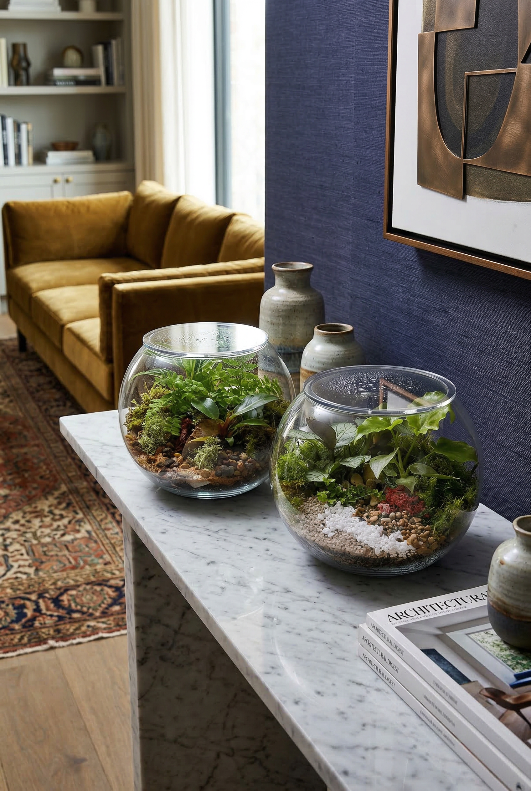 Fishbowl Terrariums - Enclosed (Ready-made or DIY)