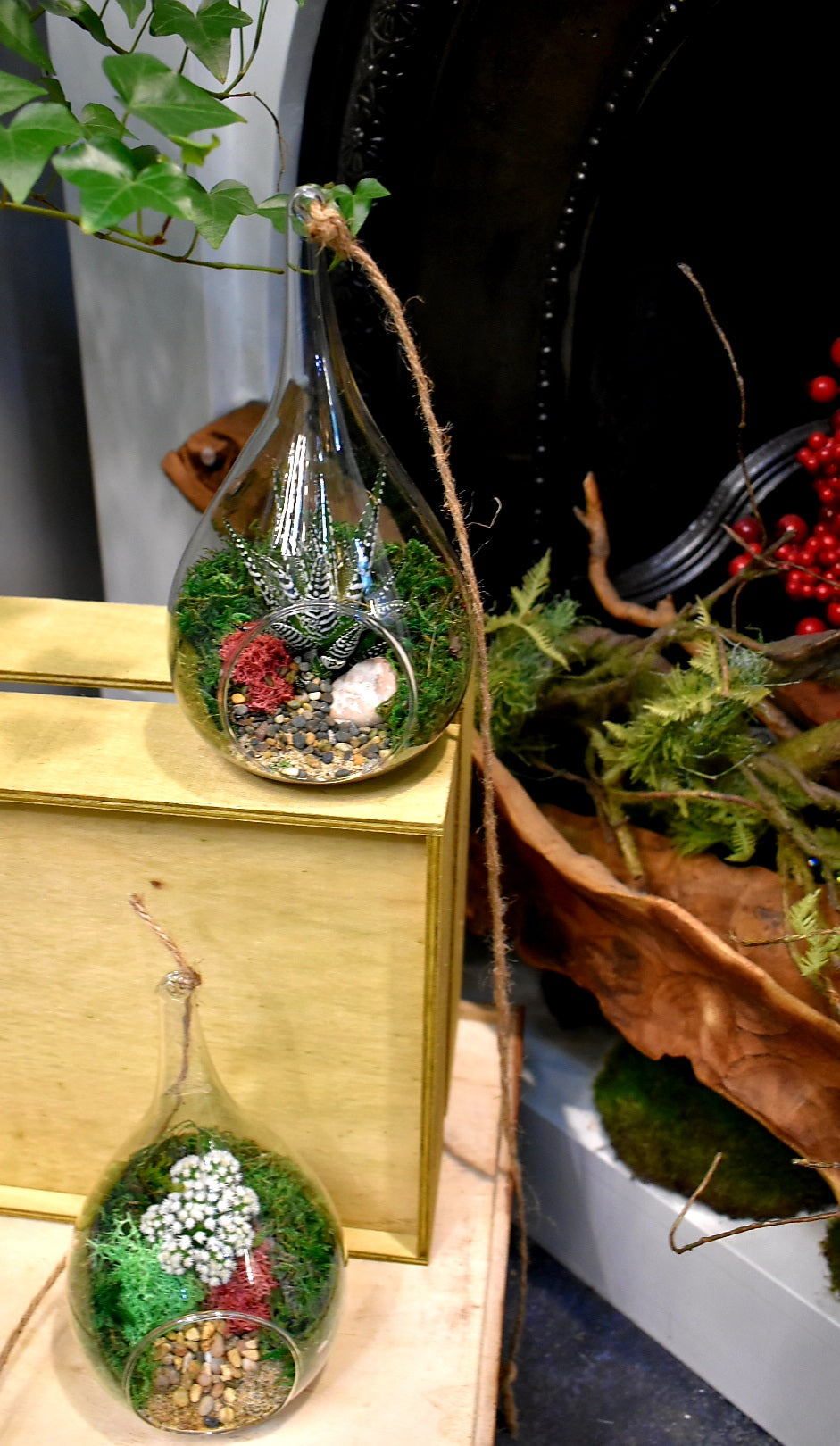 teardrop terrariums