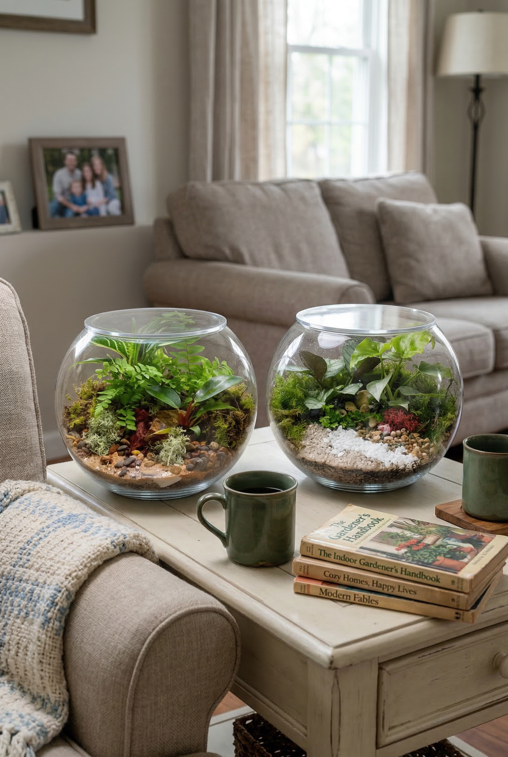 Fishbowl Terrariums - Enclosed (Ready-made or DIY)