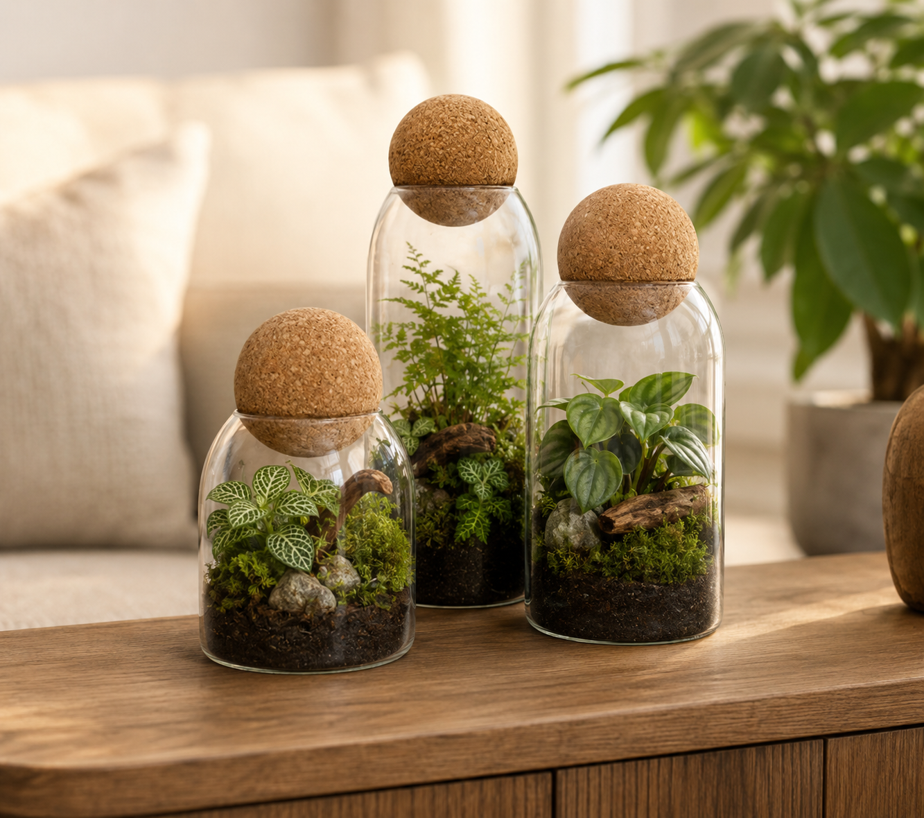 Cork Terrariums Glassware Only