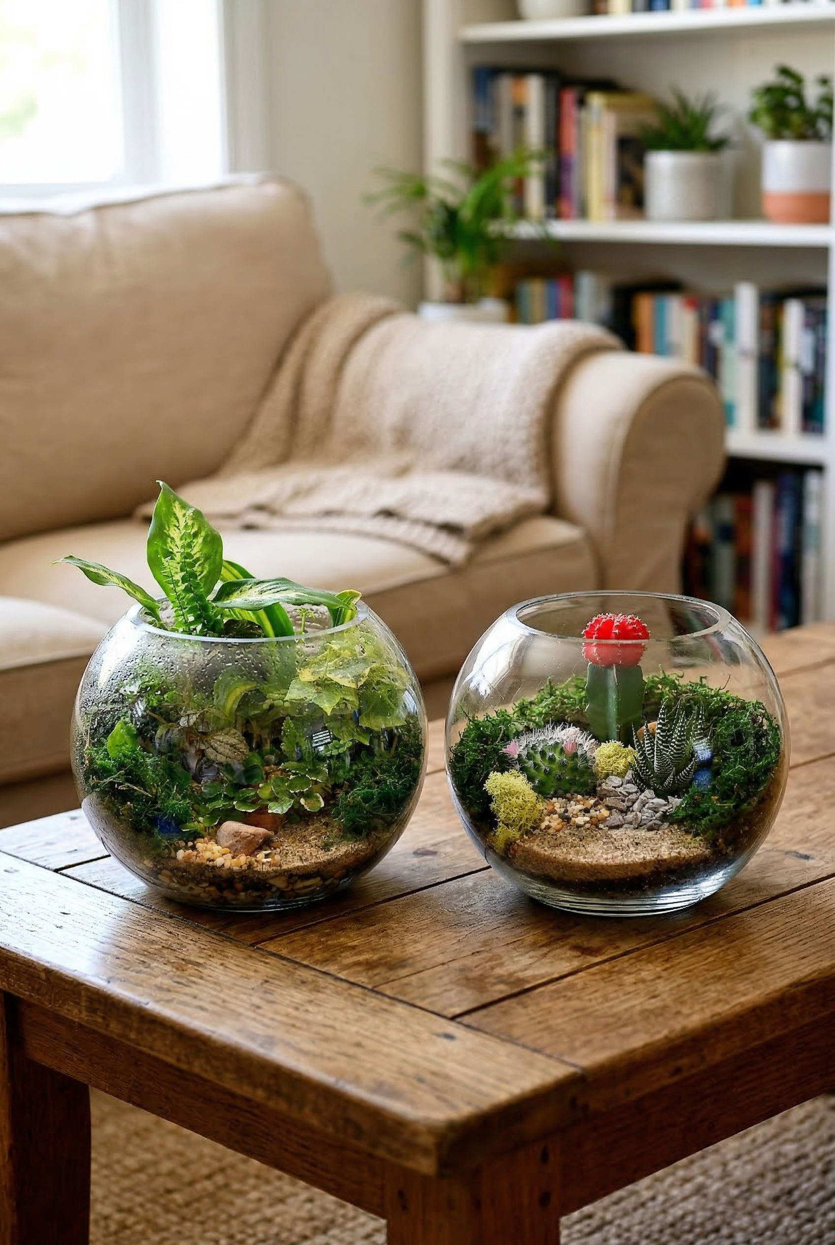 Fishbowl Terrariums (Ready-made or DIY)