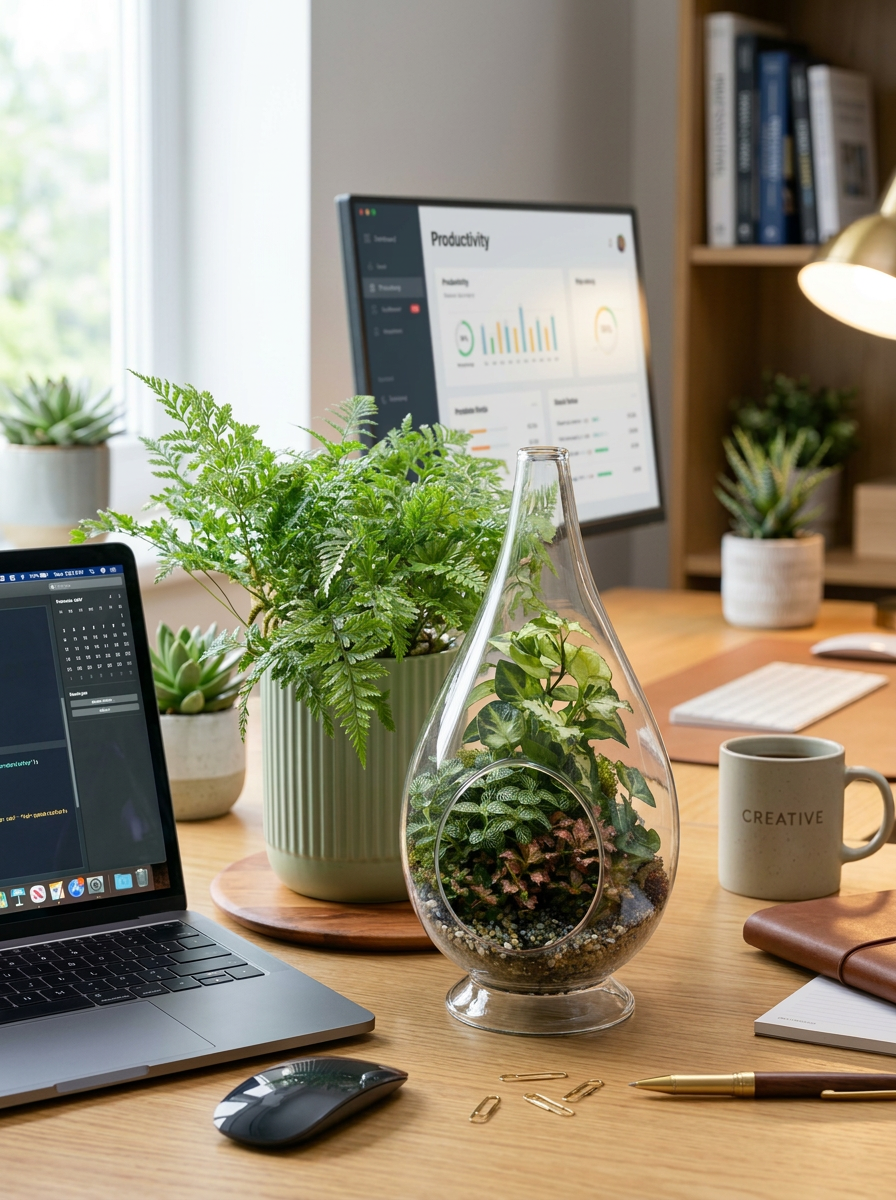 Medium Teardrop Terrarium