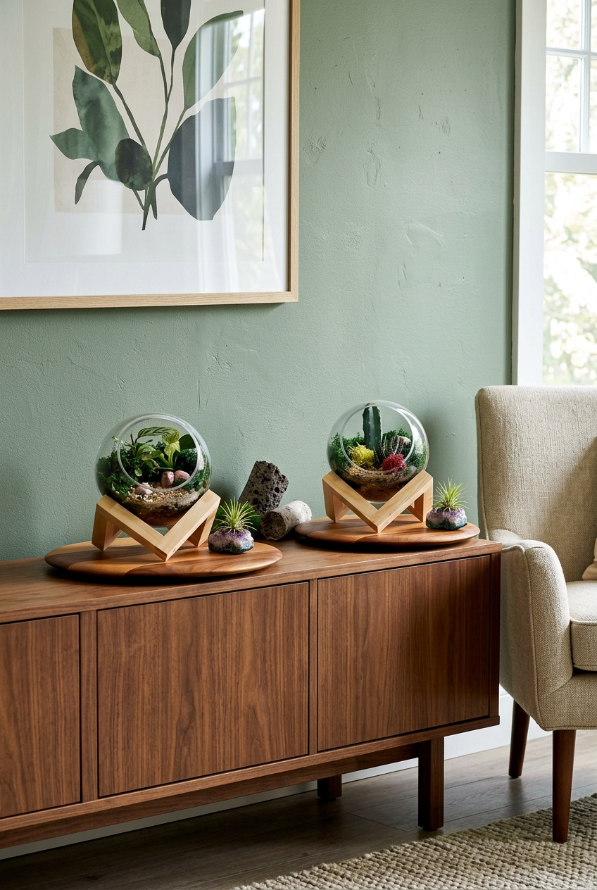Mini Bowl on Base Terrariums (Ready-made or DIY)