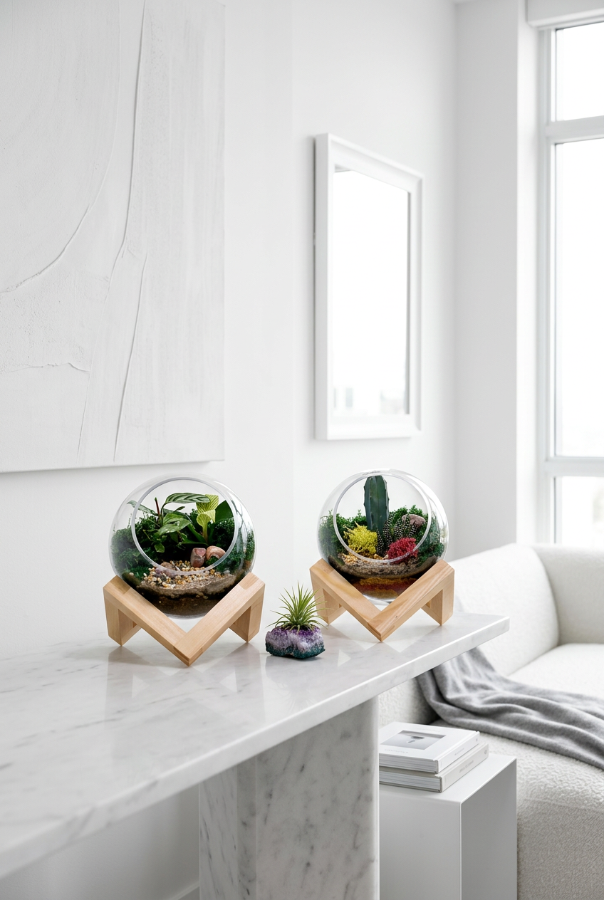 Mini Bowl on Base Terrariums (Ready-made or DIY)