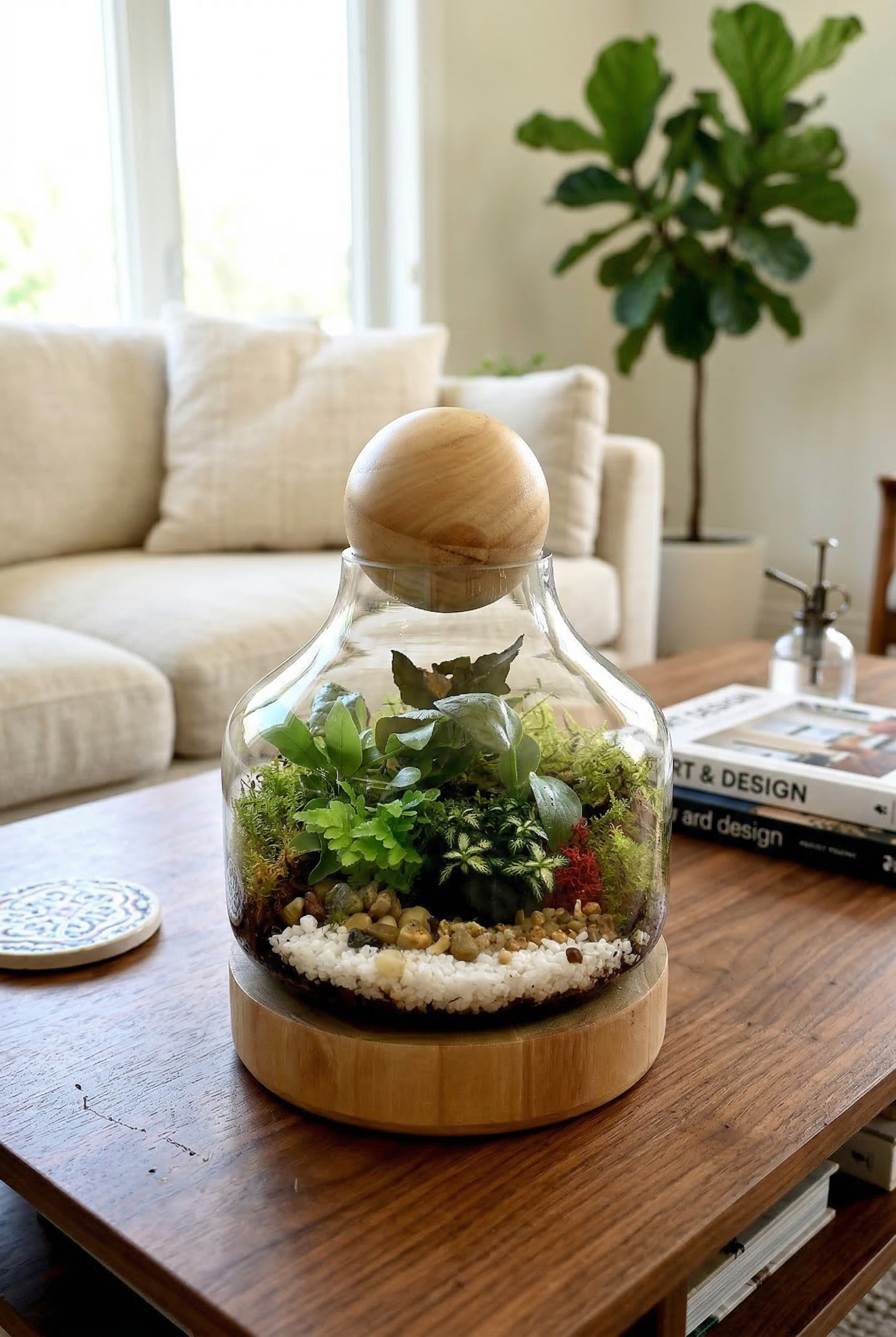 Mr Woody Mini – Enclosed Glass Terrarium